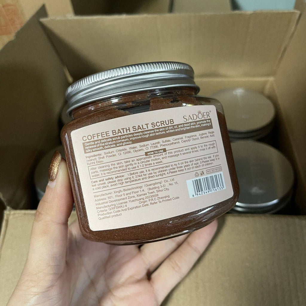 Exfoliating Body Scrub – Coffee, Coconut, Rose & More | Deep Cleanse & Smooth Skin