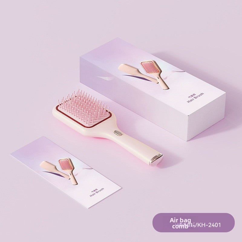 Electric Scalp Massage Comb – Vibration & Color Light Therapy | Air Cushion Hair Brush