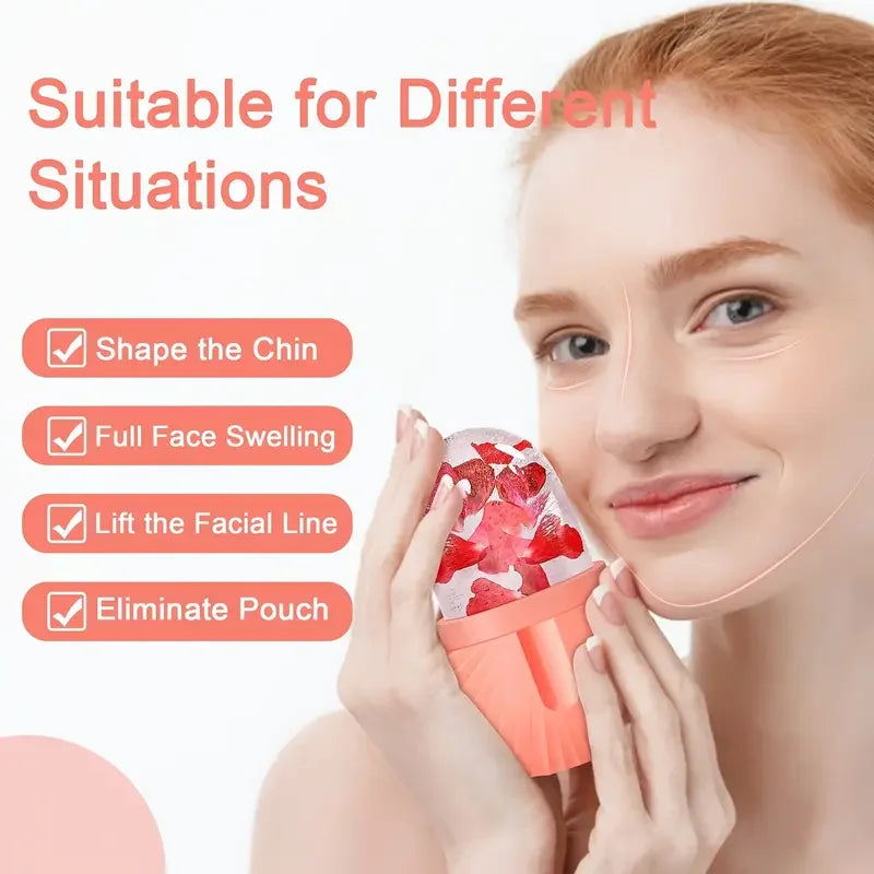 Ice Globe Face Massager – Lifting, Contouring & Depuffing Skin Care Tool