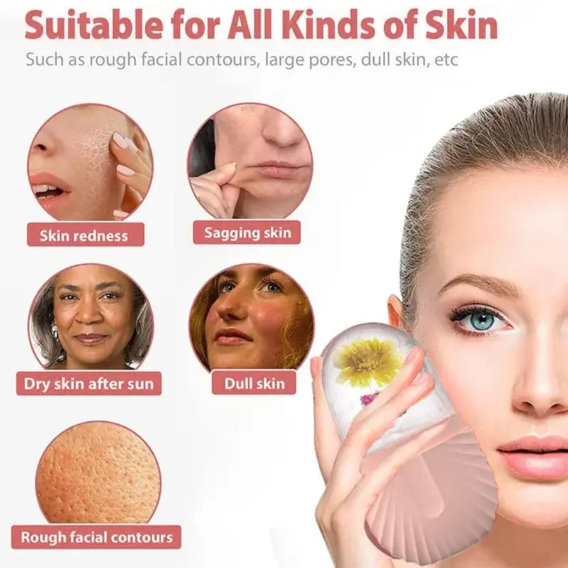 Ice Globe Face Massager – Lifting, Contouring & Depuffing Skin Care Tool