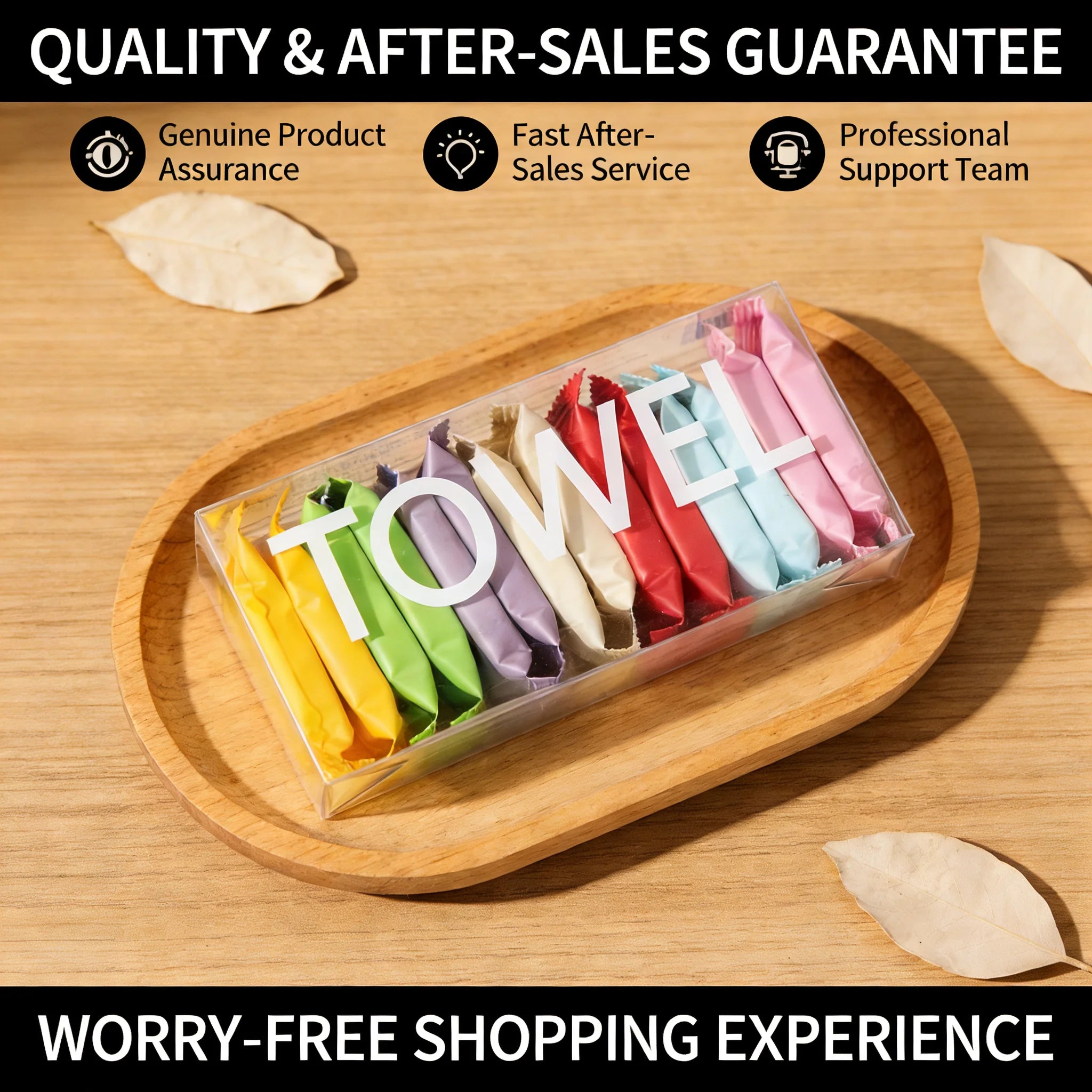 Disposable Compressed Face Towels – 12PCS Soft 100% Cotton for Travel, Camping & Hotel