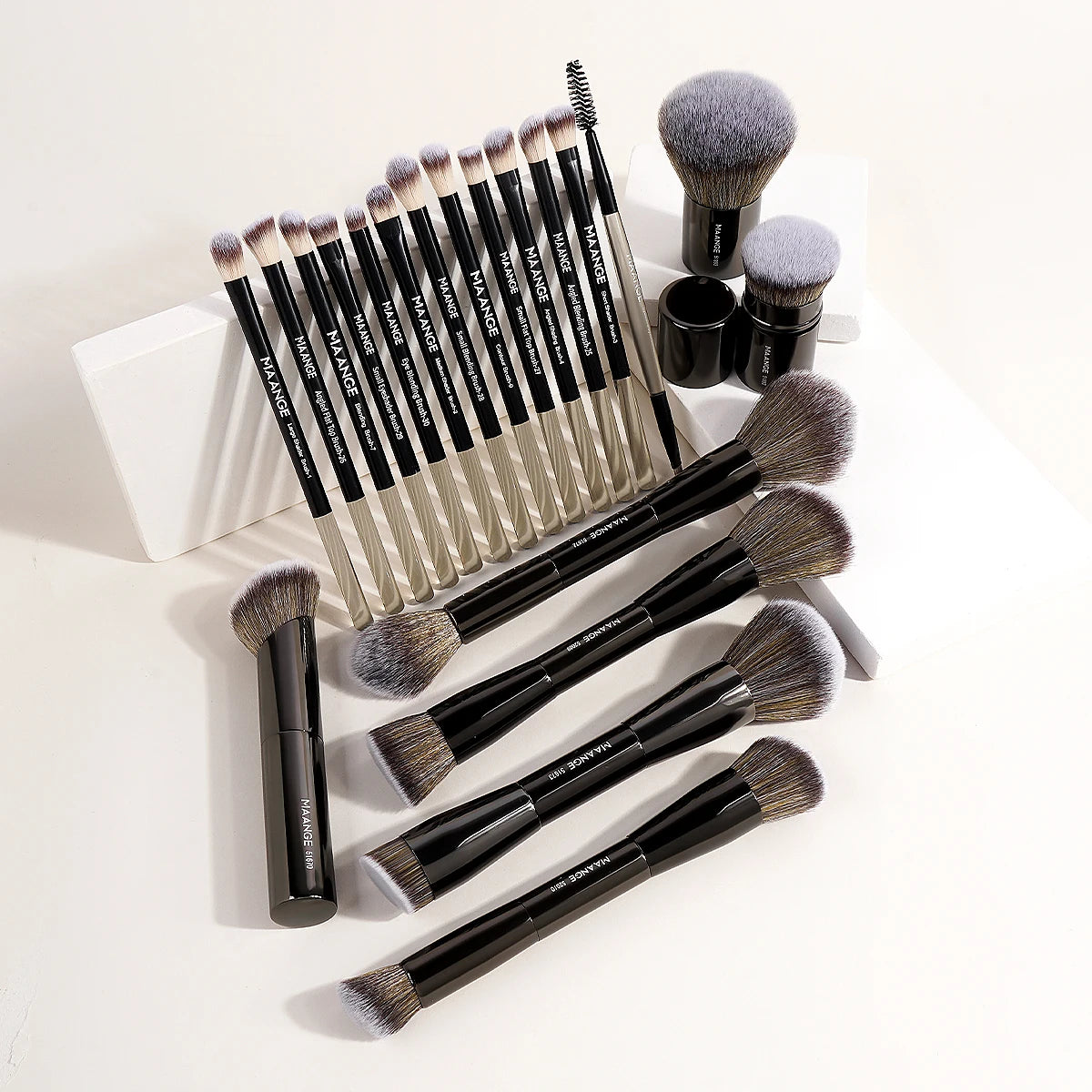 MAANGE 20pcs/set Pro Makeup Brushes Double Ended