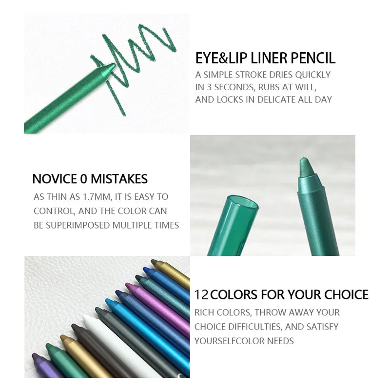 CHOOSE RASME Colors Set Glitter & Shimmer Eyeliner Stick Pack