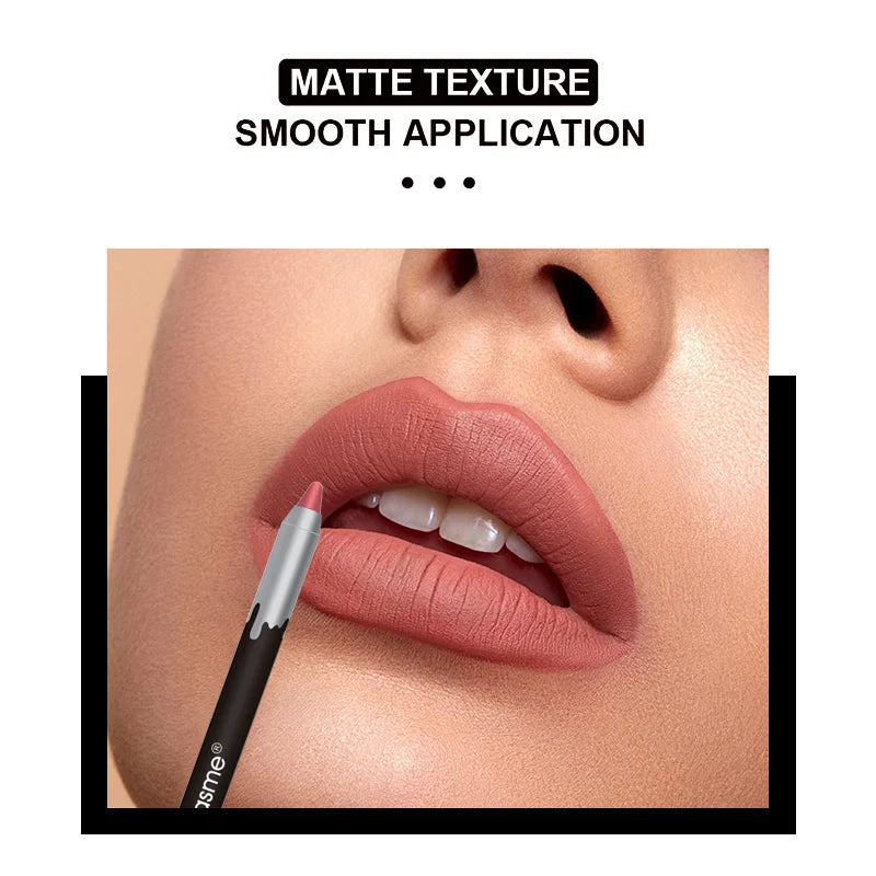 12 color matte lip liner set, lipstick pen in 12 colors, gift set, durable lip makeup Nanasbeautyholic
