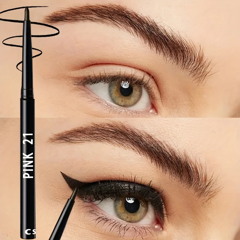 Pink 21 - 10Pcs Long-Lasting Black Eyeliner Pencils