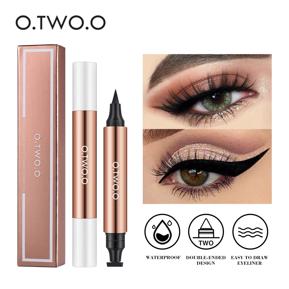 O.TWO.O Eyeliner Stamp Black Liquid Pen Waterproof