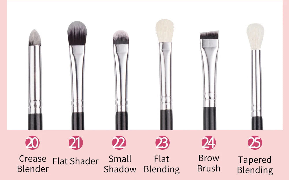 BEILI Black Makeup Brush Sets Professional Natural Goat Fiber Hair Brush Foundation Kakubi Contour Eyeshadow Beauty Tool brochas Nanasbeautyholic