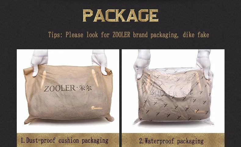 Hot ZOOLER Fashion Woman Bag Full Genuine Leather Shoulder Bags for Businesswomen Real Cow Handbags Purses Bolsa Feminina #wg383 Nanasbeautyholic