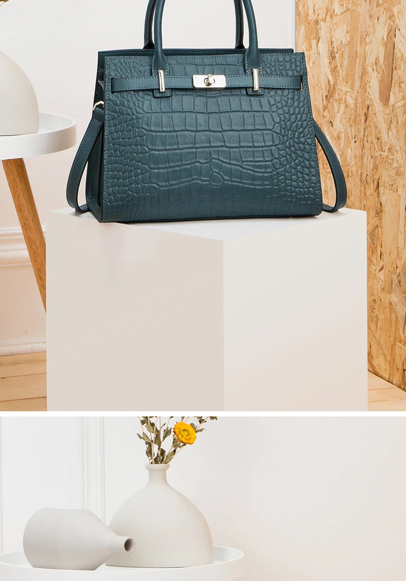 Hot ZOOLER Fashion Woman Bag Full Genuine Leather Shoulder Bags for Businesswomen Real Cow Handbags Purses Bolsa Feminina #wg383 Nanasbeautyholic