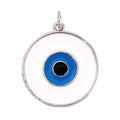 Evil Eye Charm Pendant – 18K Gold Plated CZ Cubic Zirconia | Necklace & Bracelet Jewelry Making