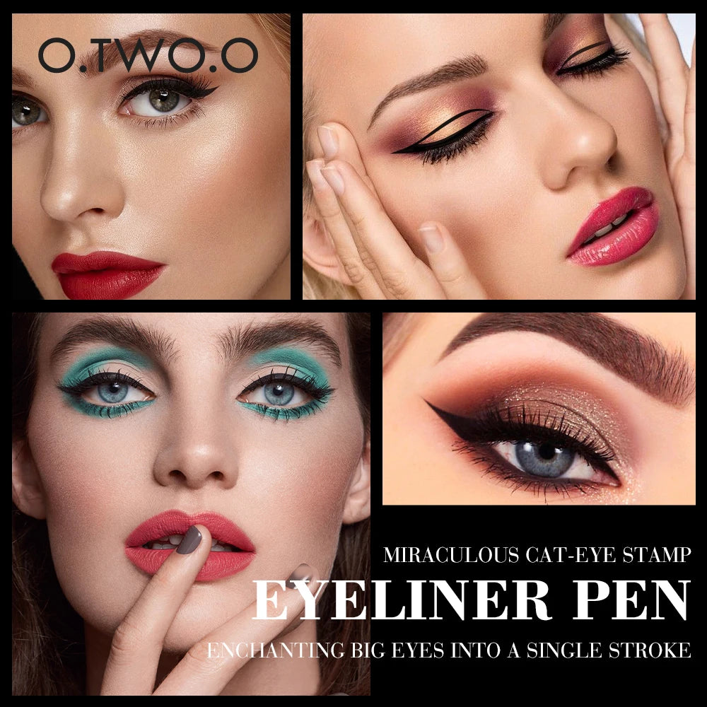 O.TWO.O Eyeliner Stamp Black Liquid Pen Waterproof