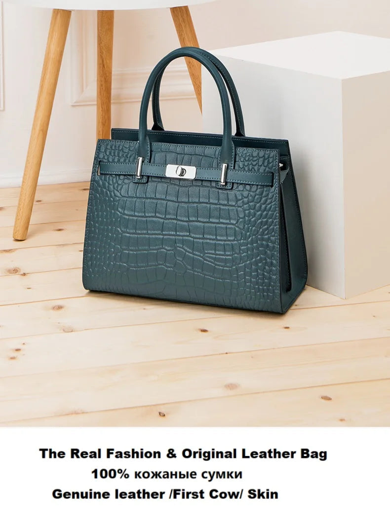 Hot ZOOLER Fashion Woman Bag Full Genuine Leather Shoulder Bags for Businesswomen Real Cow Handbags Purses Bolsa Feminina #wg383 Nanasbeautyholic
