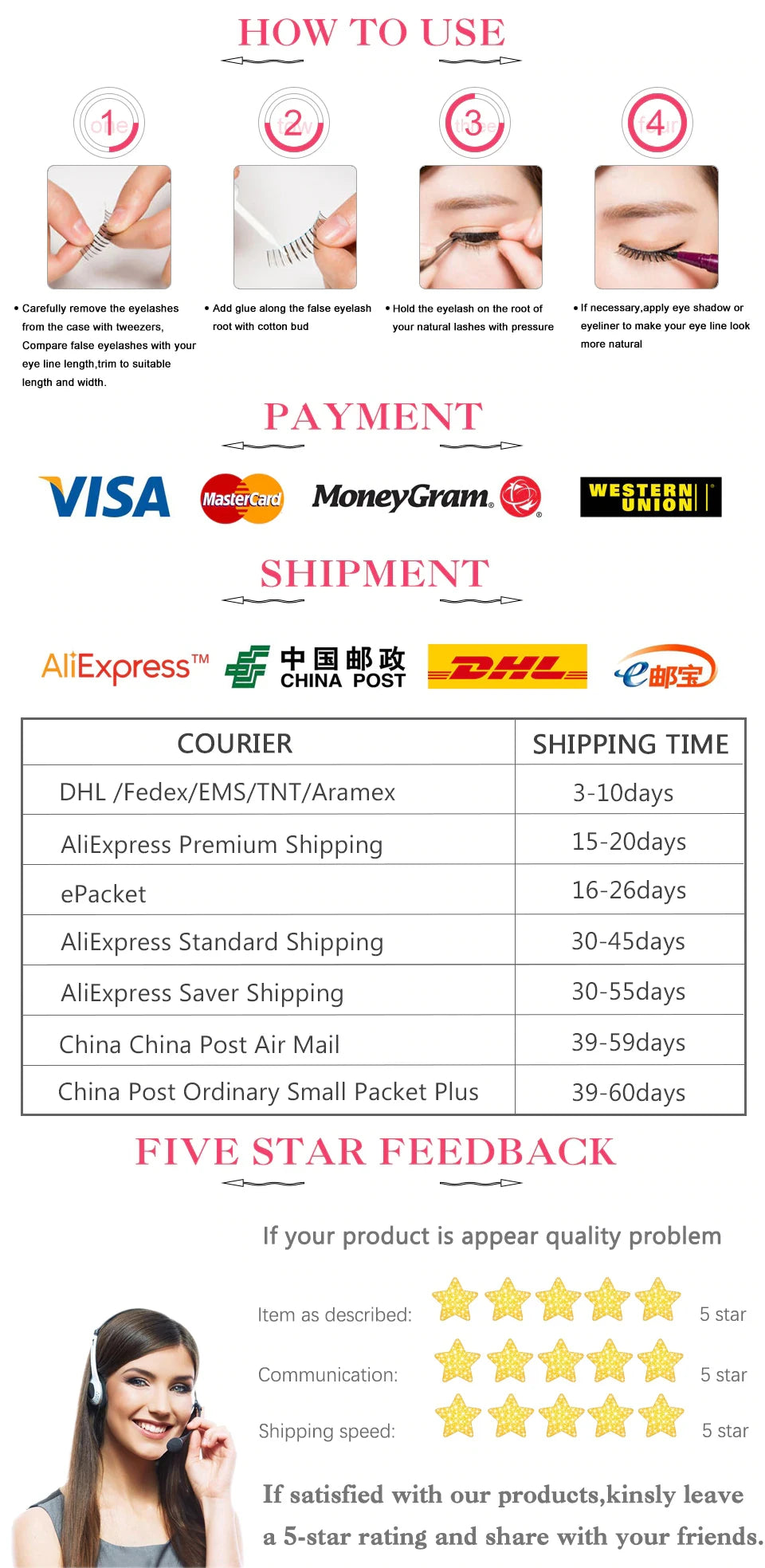 YSDO Natural Full False Eyelashes 3d Lashes  Cat Eye Fake Eyelashes Extension Faux Cils Makeup Tools