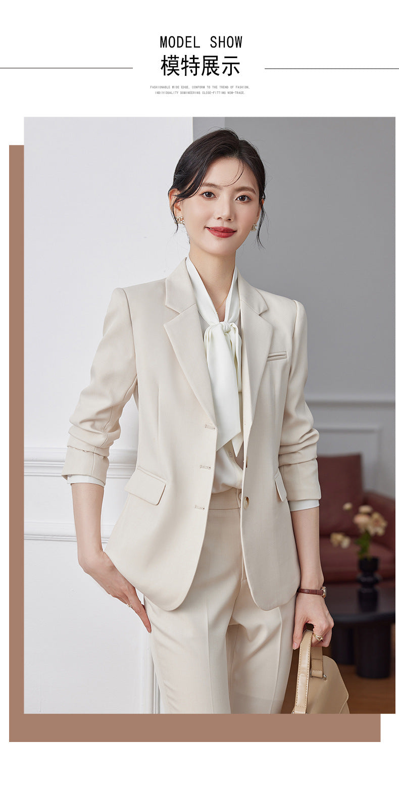 Women's Elegant Blazer Suit Set – Long Sleeve Business Casual | Autumn 2024 Collection