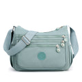 Nylon Multi-Layer Shoulder Bag – Lightweight Crossbody with Large Capacity