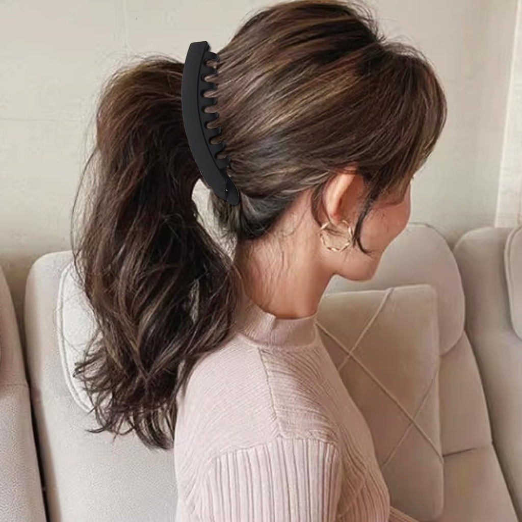 13cm Large Banana Clip – Elegant Claw Hair Clip for Thick Hair | 25 Colors