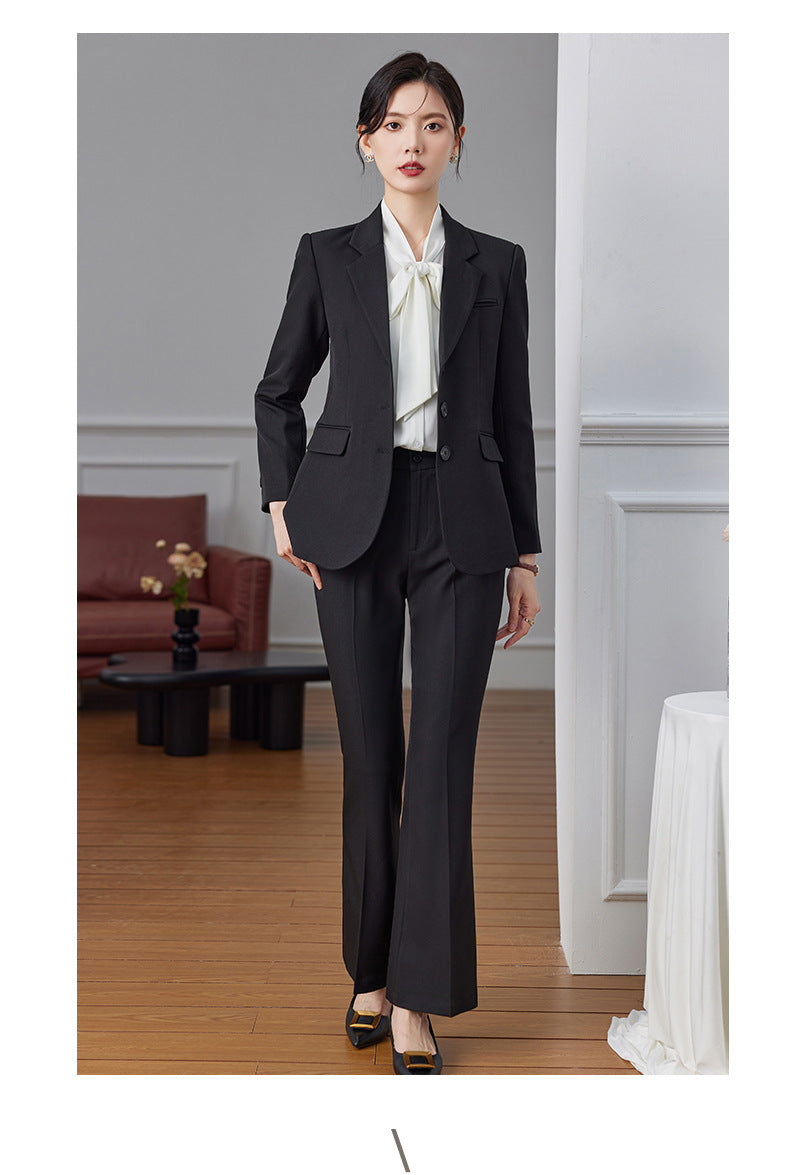 Women's Elegant Blazer Suit Set – Long Sleeve Business Casual | Autumn 2024 Collection