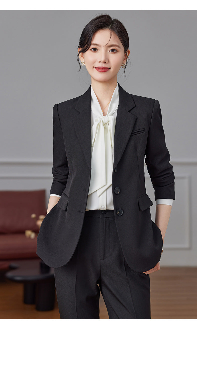 Women's Elegant Blazer Suit Set – Long Sleeve Business Casual | Autumn 2024 Collection