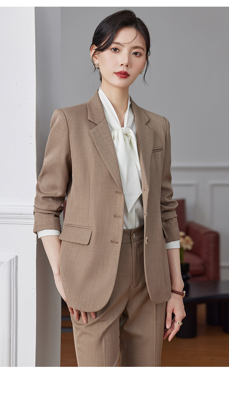 Women's Elegant Blazer Suit Set – Long Sleeve Business Casual | Autumn 2024 Collection