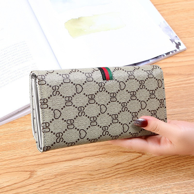 Women's Long Wallet – Foldable Multi-Functional Clutch with Card Holder
