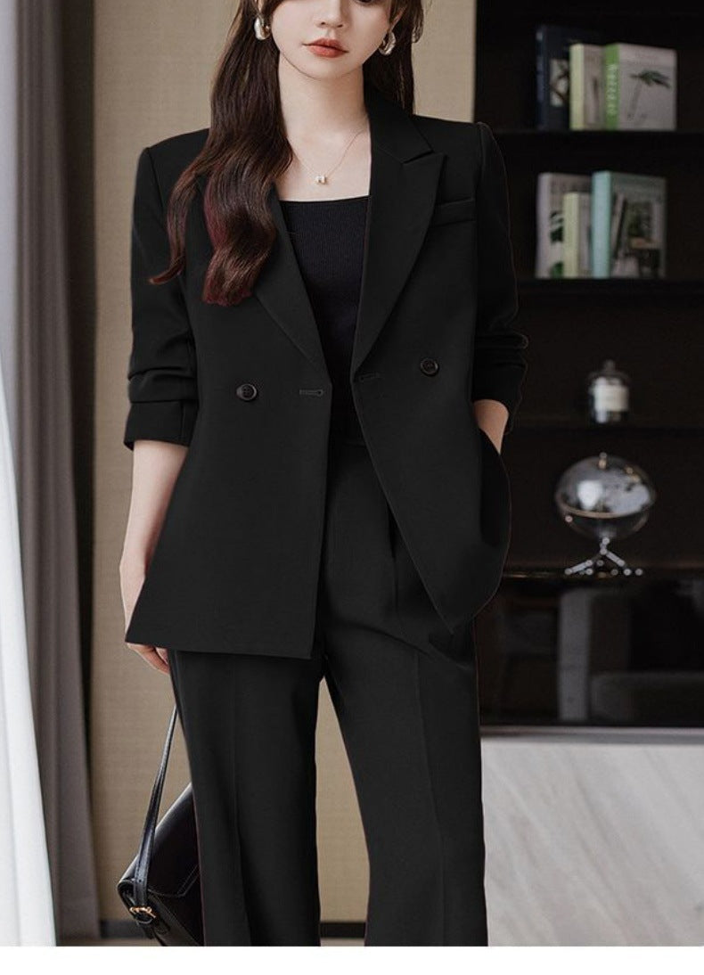 Women's Elegant 3-Piece Suit Set – Blazer, Top & Trousers | Business Casual