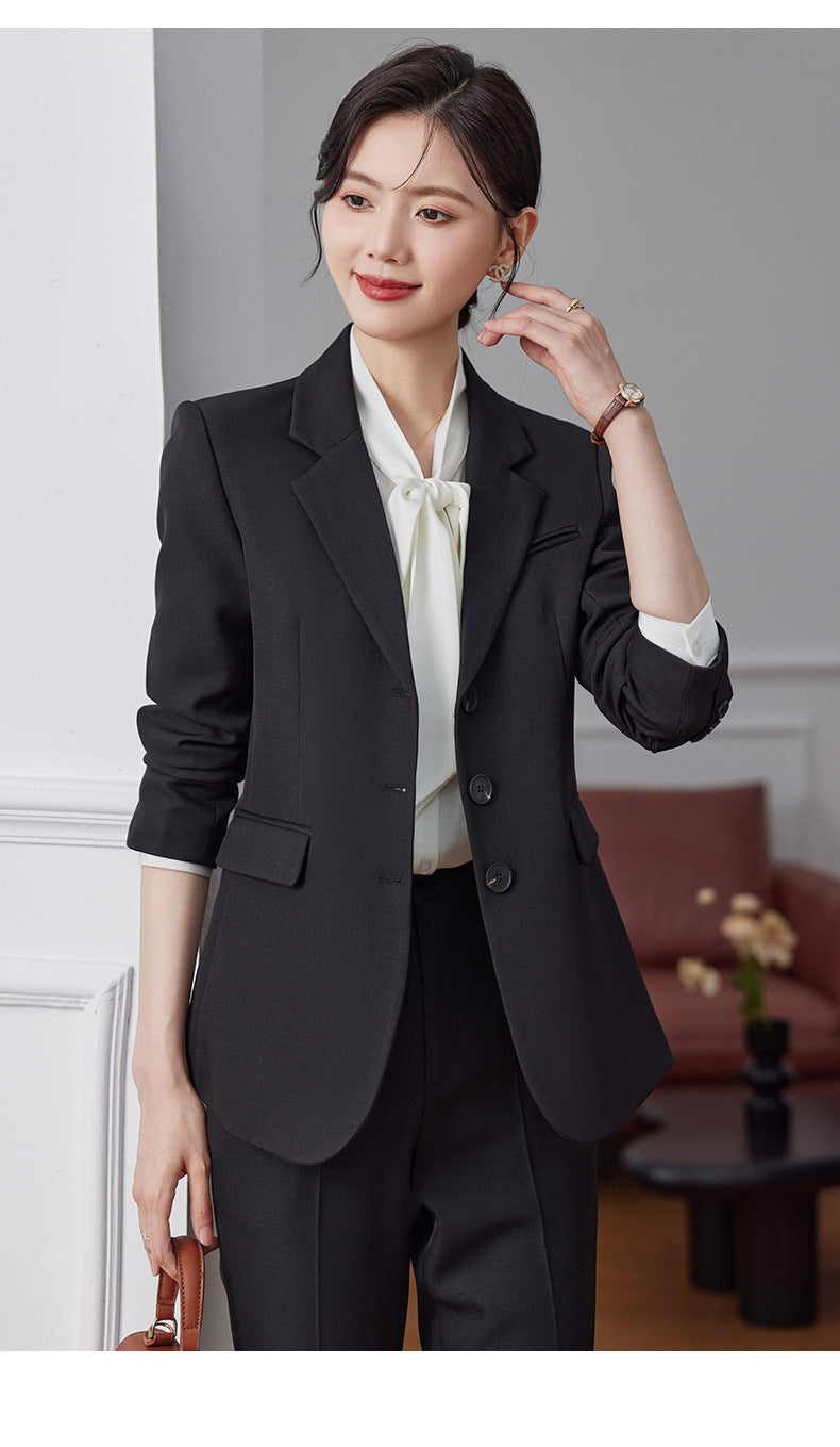 Women's Elegant Blazer Suit Set – Long Sleeve Business Casual | Autumn 2024 Collection