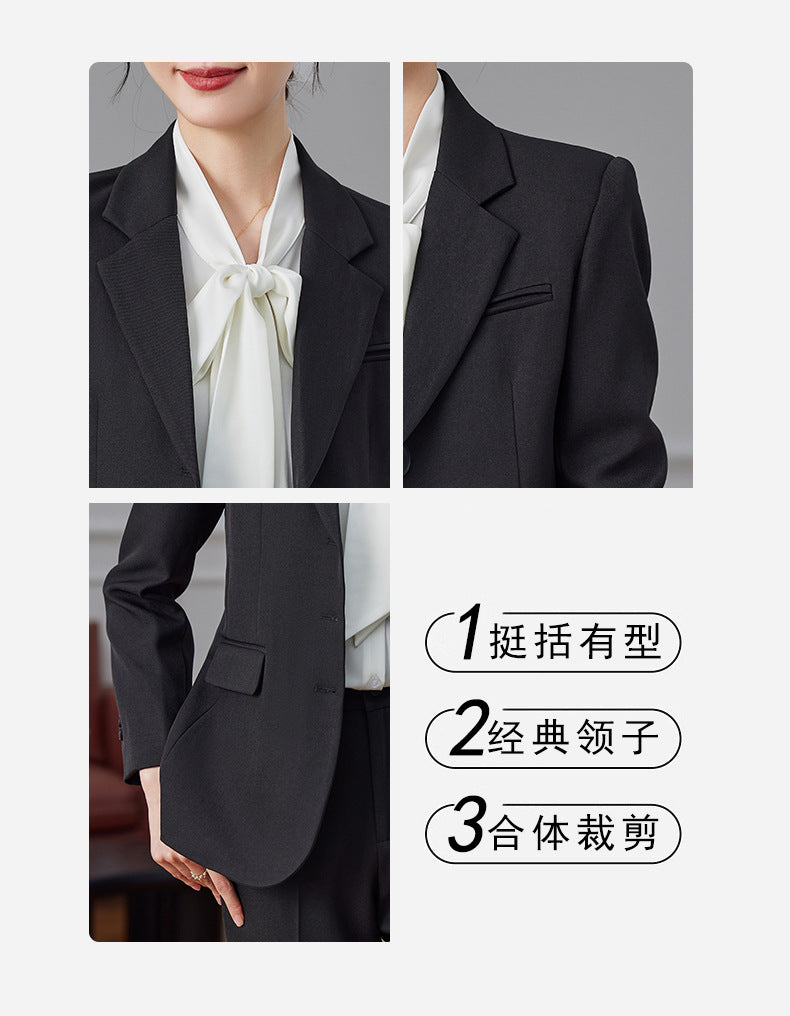 Women's Elegant Blazer Suit Set – Long Sleeve Business Casual | Autumn 2024 Collection