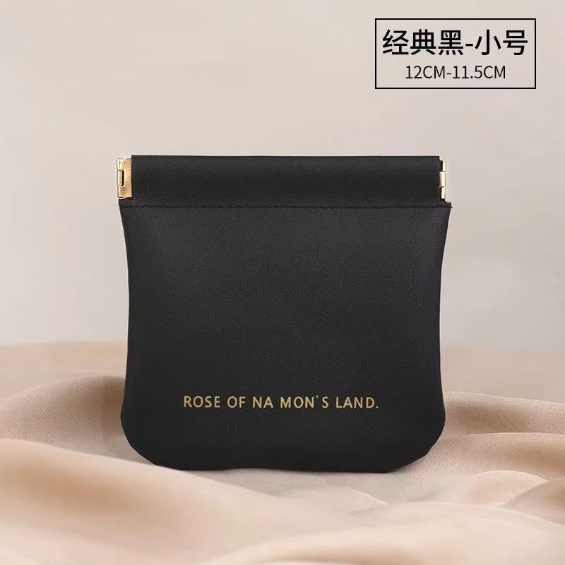Mini PU Leather Pouch | Portable Zip Bag for Cables, Earphones & Cosmetics | 4 Colors