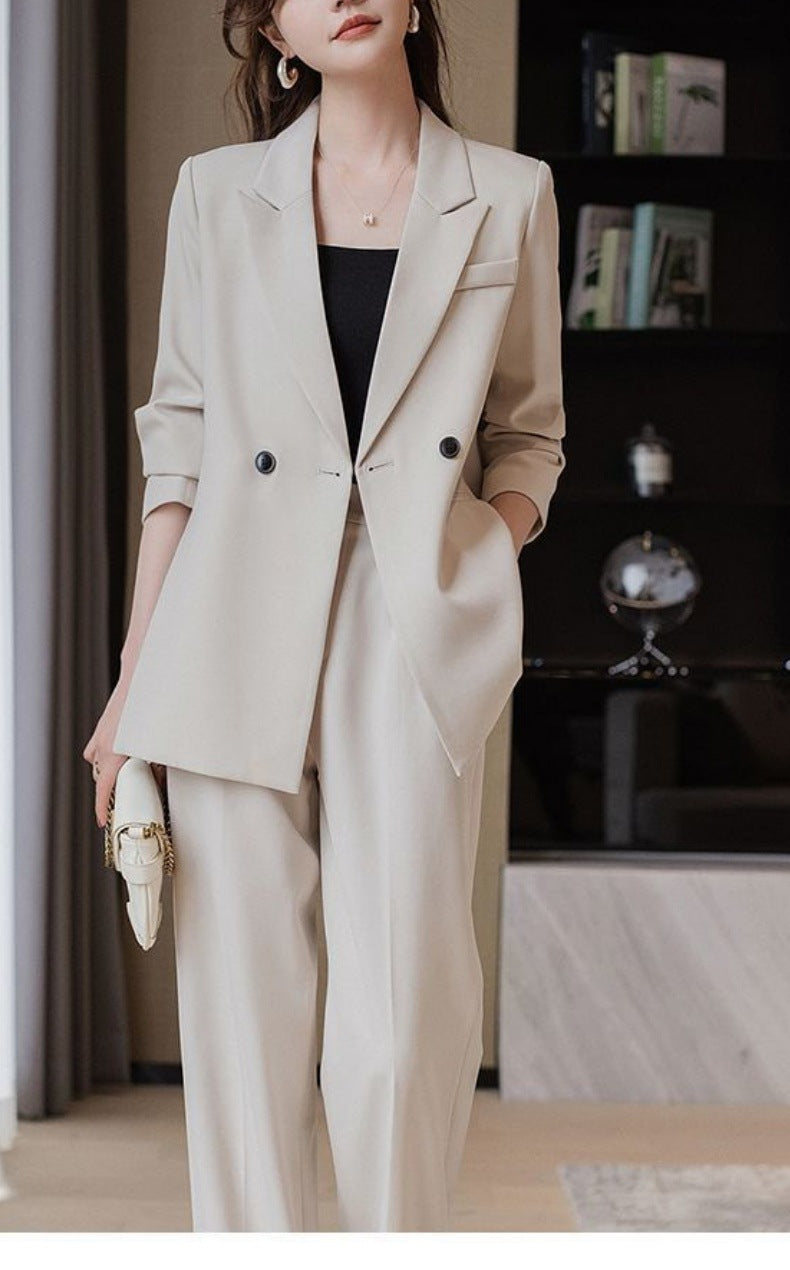 Women's Elegant 3-Piece Suit Set – Blazer, Top & Trousers | Business Casual
