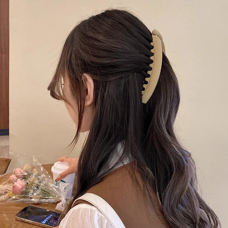 13cm Large Banana Clip – Elegant Claw Hair Clip for Thick Hair | 25 Colors