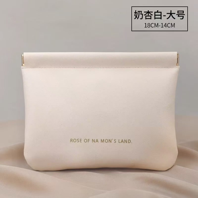Mini PU Leather Pouch | Portable Zip Bag for Cables, Earphones & Cosmetics | 4 Colors