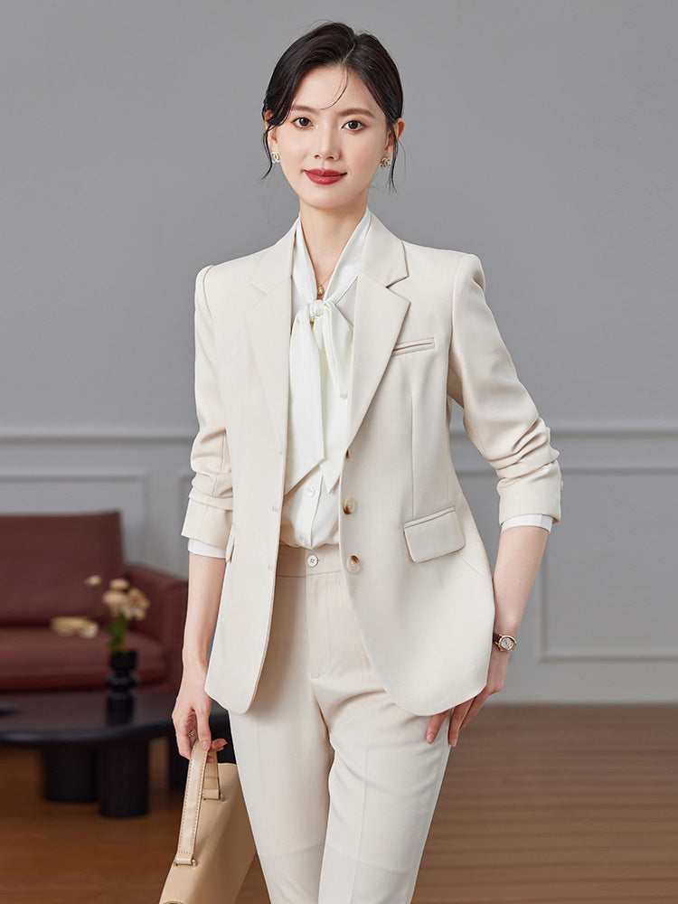 Women's Elegant Blazer Suit Set – Long Sleeve Business Casual | Autumn 2024 Collection