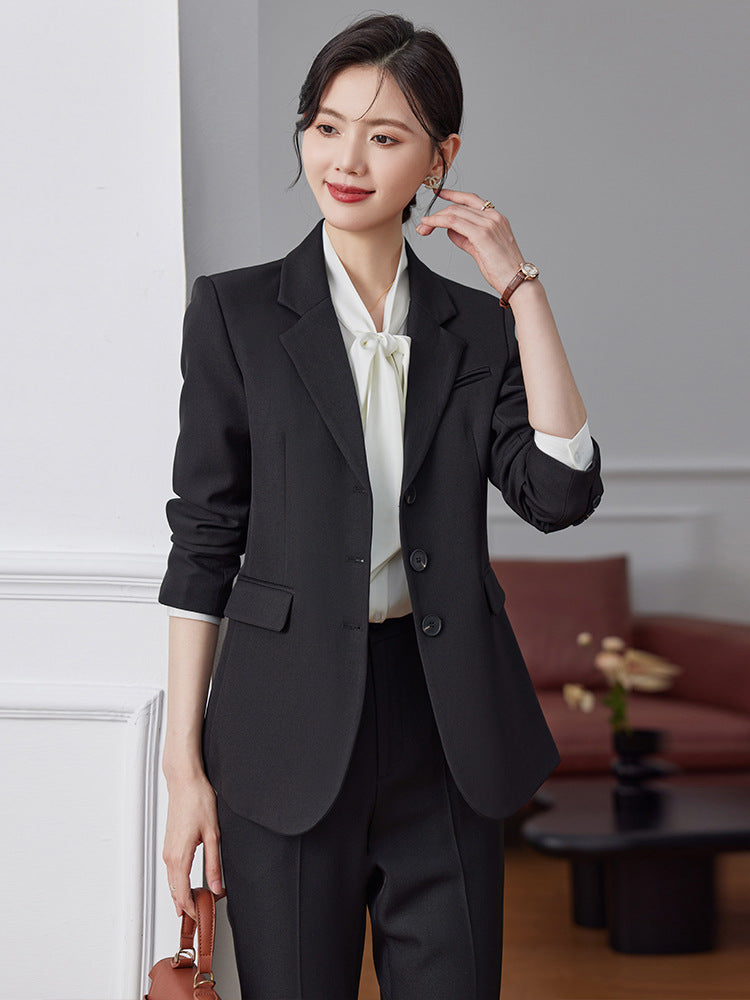Women's Elegant Blazer Suit Set – Long Sleeve Business Casual | Autumn 2024 Collection