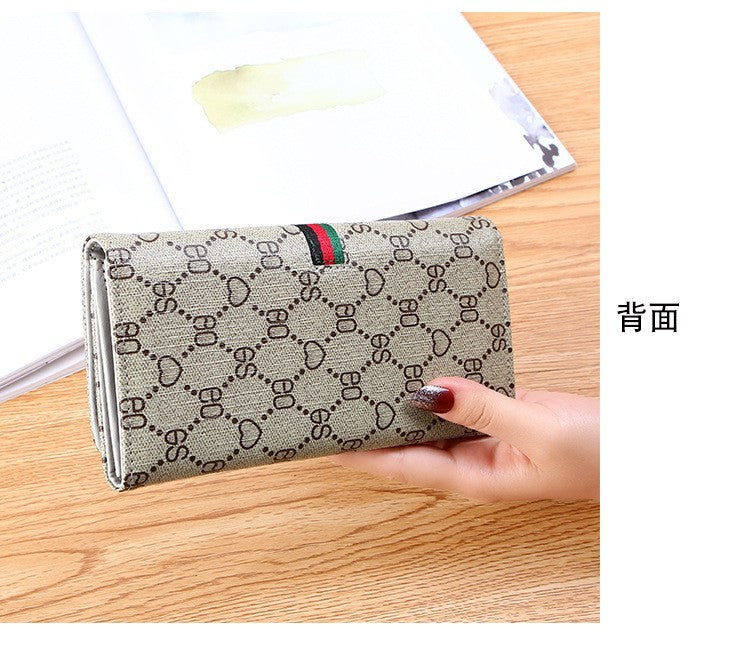 Women's Long Wallet – Foldable Multi-Functional Clutch with Card Holder