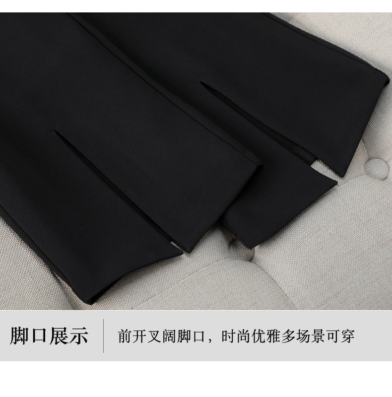 Women's Professional Blazer Suit Set – 3/4 Sleeve Jacket with Skirt or Trousers | Black & White