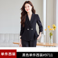 Women's Elegant Blazer Suit – Business Wear Jacket & Trousers Set | Black, Red & Apricot | 2024