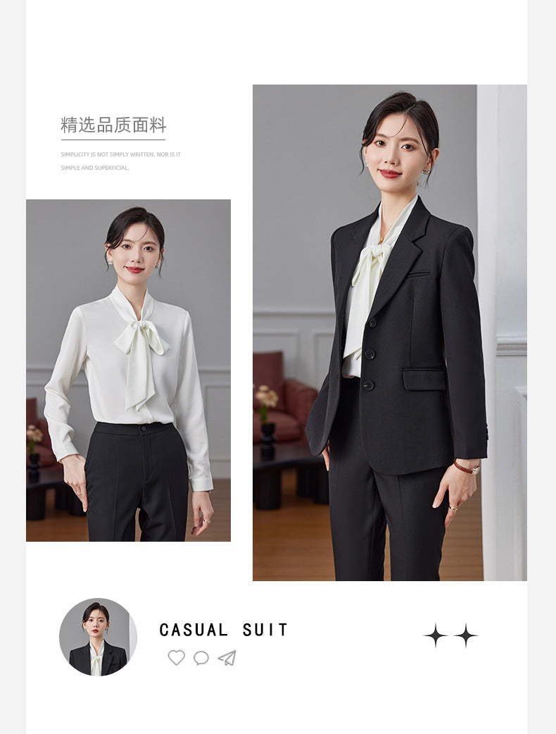 Women's Elegant Blazer Suit Set – Long Sleeve Business Casual | Autumn 2024 Collection