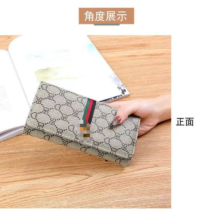 Women's Long Wallet – Foldable Multi-Functional Clutch with Card Holder