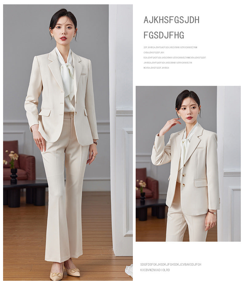 Women's Elegant Blazer Suit Set – Long Sleeve Business Casual | Autumn 2024 Collection