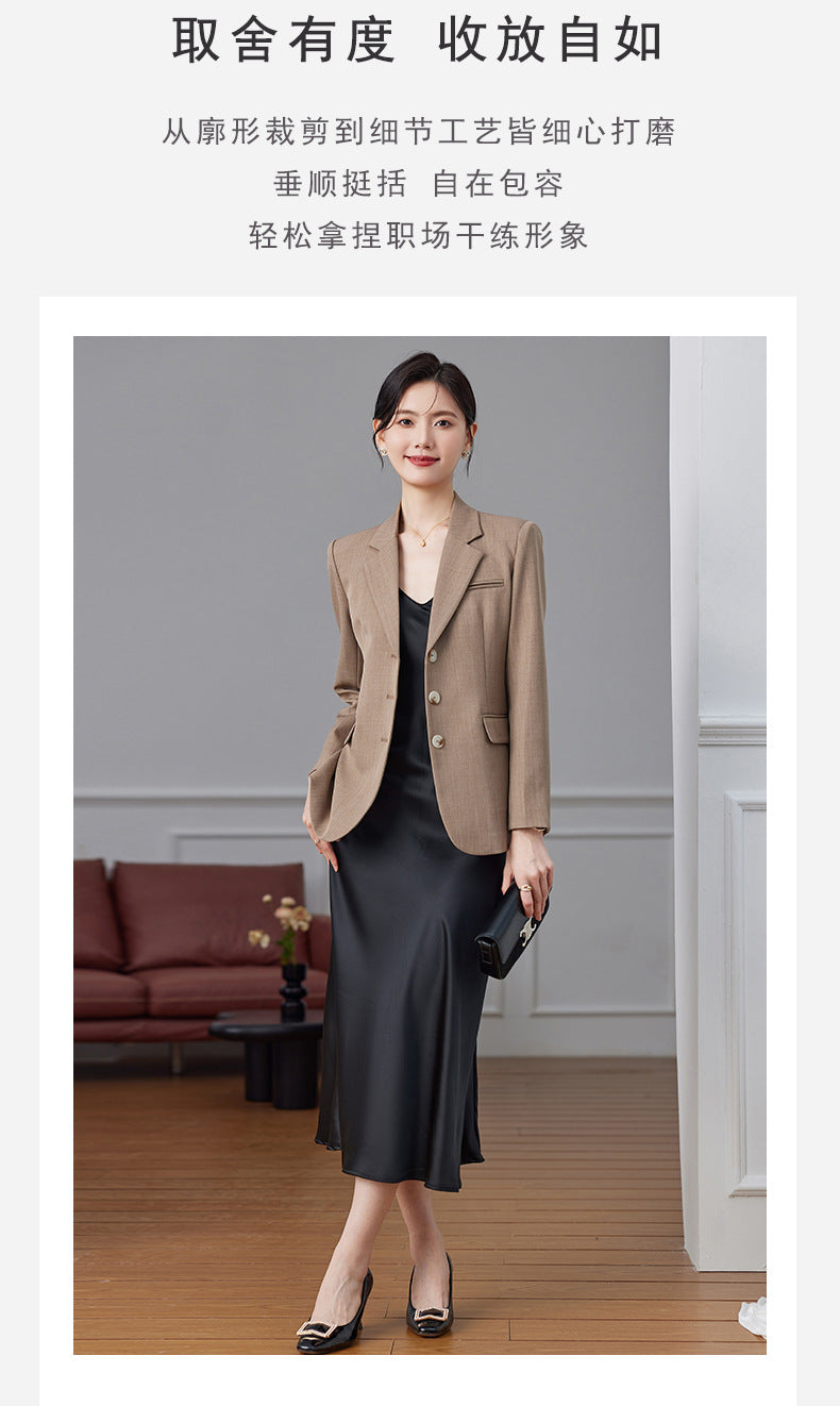 Women's Elegant Blazer Suit Set – Long Sleeve Business Casual | Autumn 2024 Collection
