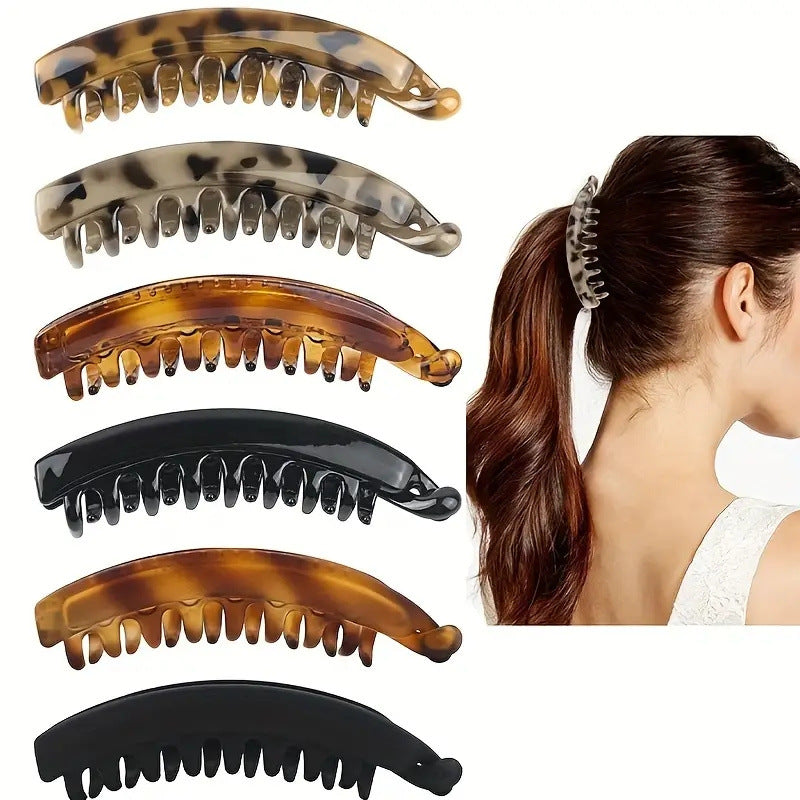 13cm Large Banana Clip – Elegant Claw Hair Clip for Thick Hair | 25 Colors