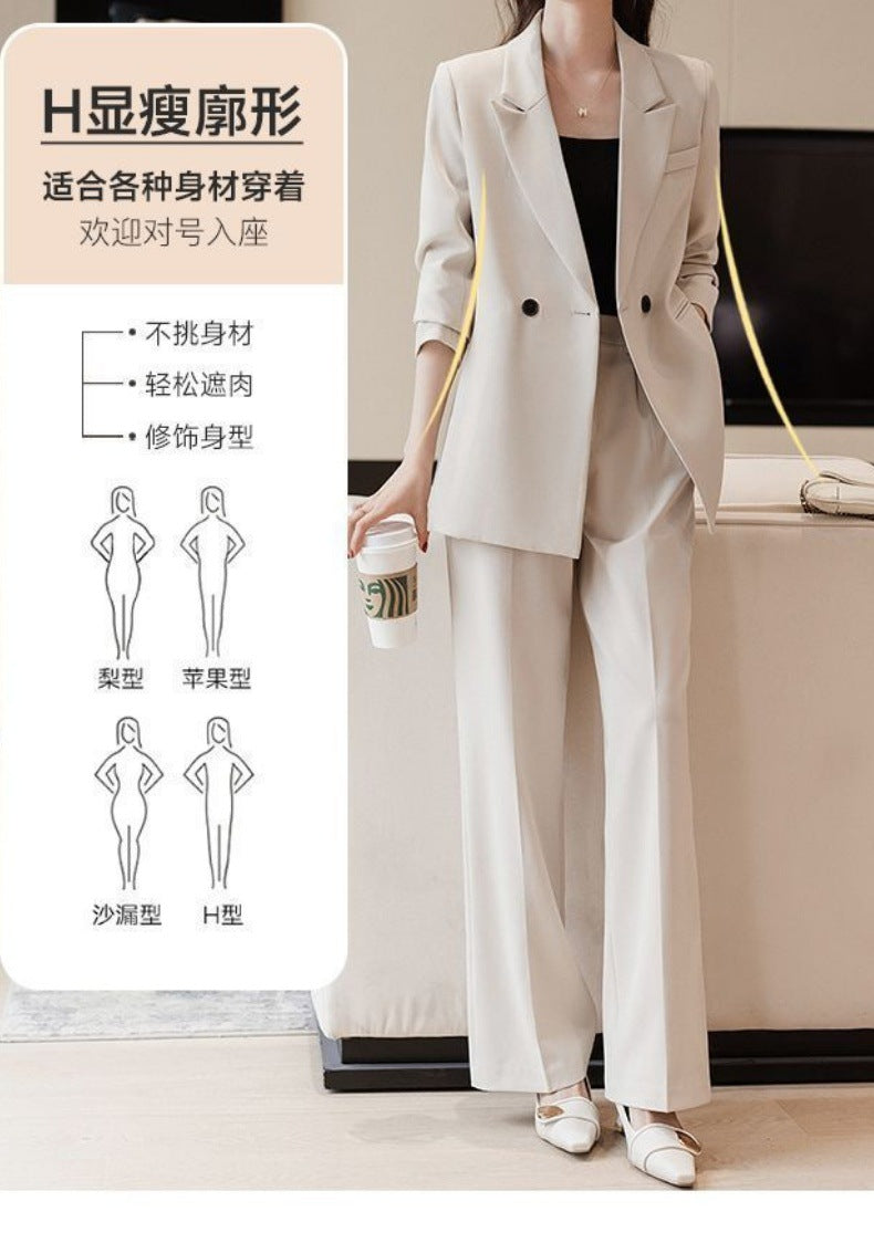 Women's Elegant 3-Piece Suit Set – Blazer, Top & Trousers | Business Casual