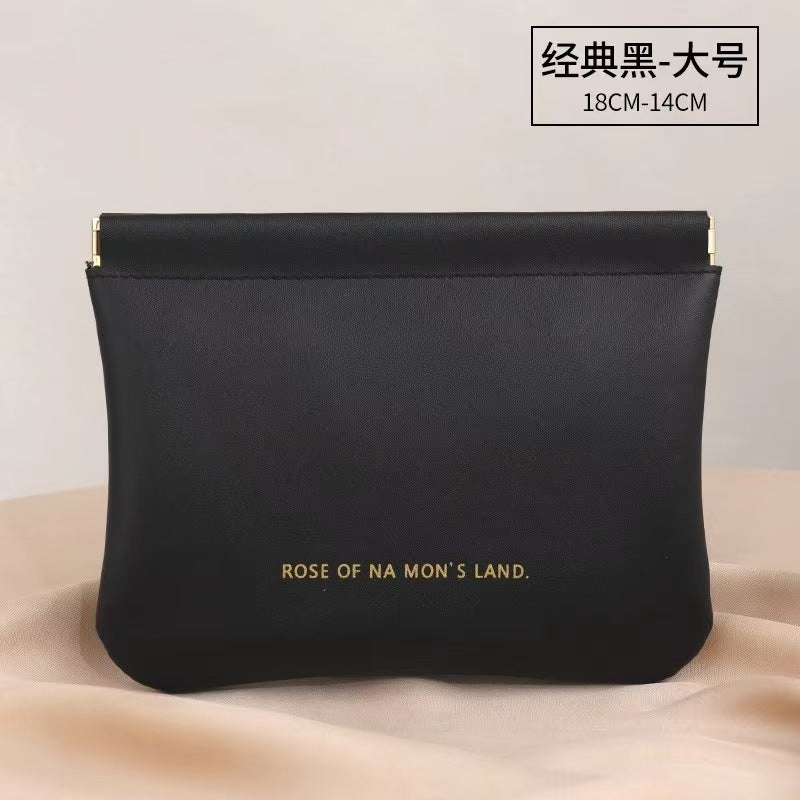 Mini PU Leather Pouch | Portable Zip Bag for Cables, Earphones & Cosmetics | 4 Colors
