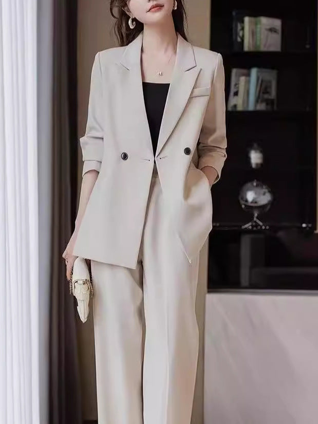 Women's Elegant 3-Piece Suit Set – Blazer, Top & Trousers | Business Casual