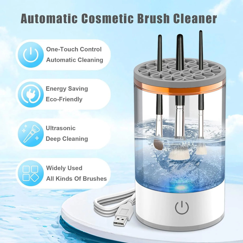 USB Electric Makeup Brush Cleaner Portable ,Quick Dry Tool