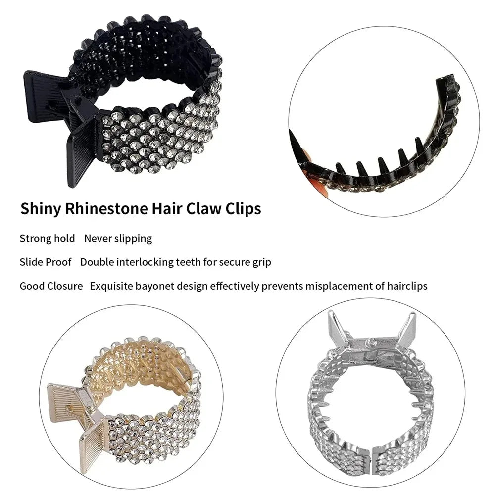 Fashion Pearl Rhinestone Metal Hair Clip