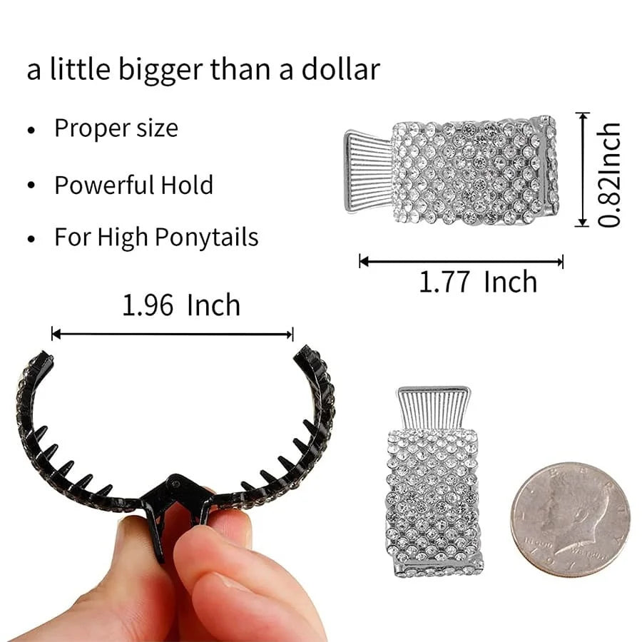 Fashion Pearl Rhinestone Metal Hair Clip