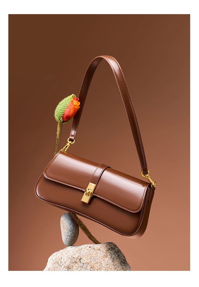 Jonlily Women Genuine Leather Shoulder Bag