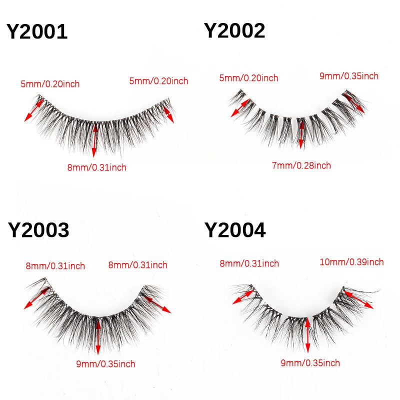 YSDO Natural Full False Eyelashes 3d Lashes  Cat Eye Fake Eyelashes Extension Faux Cils Makeup Tools