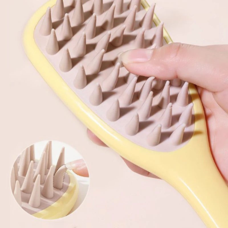 Long Handle Shampoo Brush Silicone Scalp Massage Comb Hair Washing Brush Head Massager Bath Brush Body Scrubber Hair Accessories Nanasbeautyholic